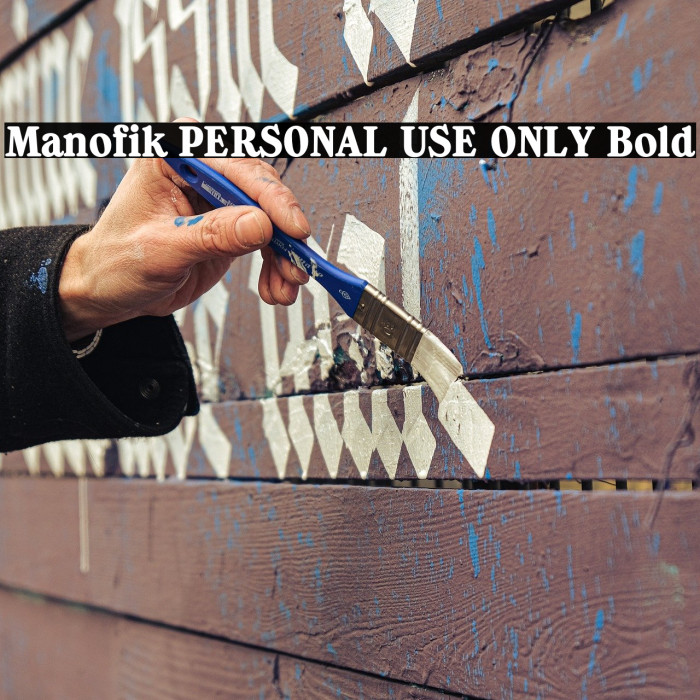 Manofik PERSONAL USE ONLY Bold Example 2