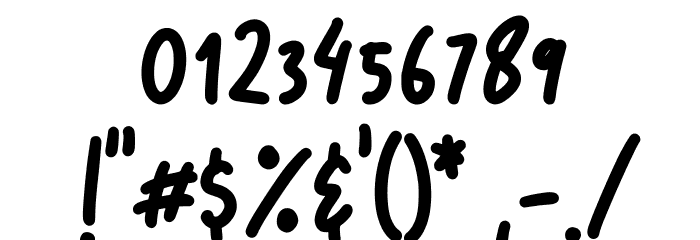 Manoline Regular Font OTHER CHARS