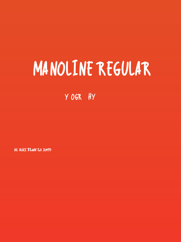 Manoline Regular Poster
