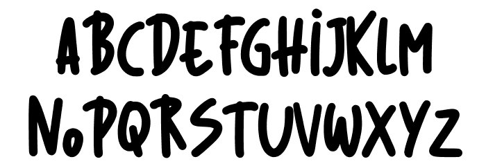 Manoline Regular Font LOWERCASE