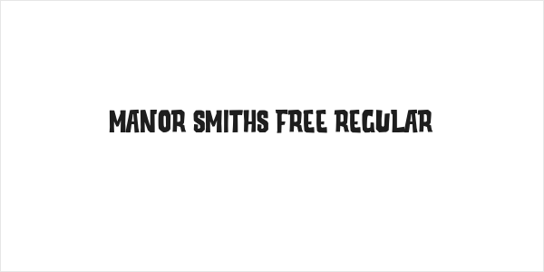 Manor Smiths Free Regular Logo