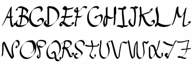 Manos de Cerdo Schriftart Groß