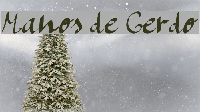 Manos de Cerdo Font examples