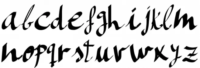 Manos de Cerdo 字体 小写