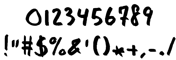 Manos Font OTHER CHARS