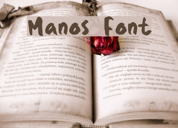 Manos Font examples