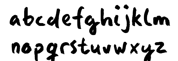 Manos Font LOWERCASE