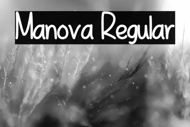 Manova Regular Font examples
