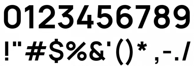 Manrope Bold Font OTHER CHARS