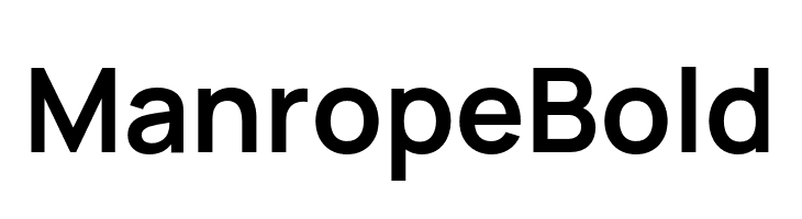 Manrope Bold  Frei Schriftart Herunterladen