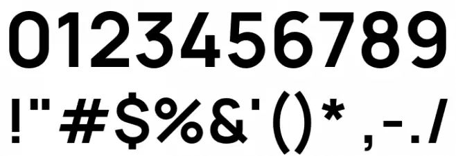 Manrope Bold Font OTHER CHARS