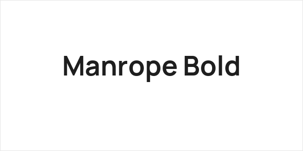Manrope Bold Logo