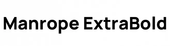 Manrope ExtraBold  Скачать бесплатные шрифты