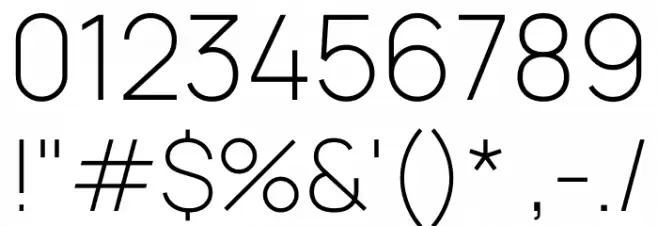 Manrope ExtraLight Font OTHER CHARS