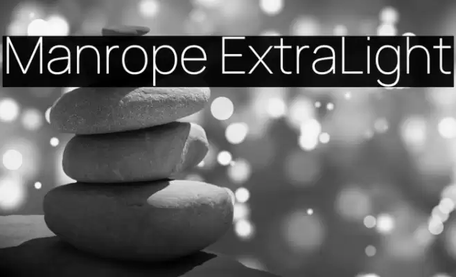 Manrope ExtraLight Font examples