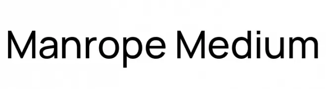 Manrope Medium  font caratteri gratis