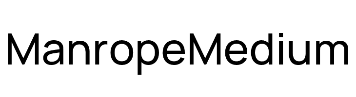 Manrope Medium  لخطوط تنزيل
