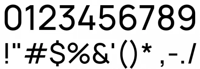 Manrope Medium Font OTHER CHARS