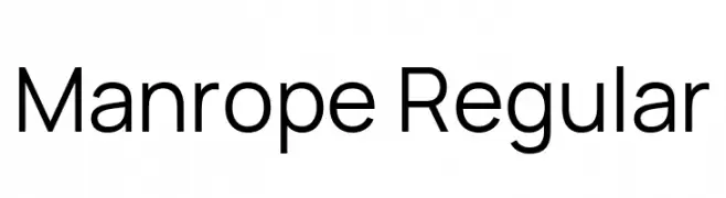 Manrope Regular  font caratteri gratis
