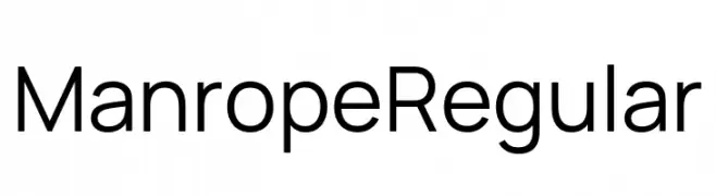 Manrope Regular  font caratteri gratis