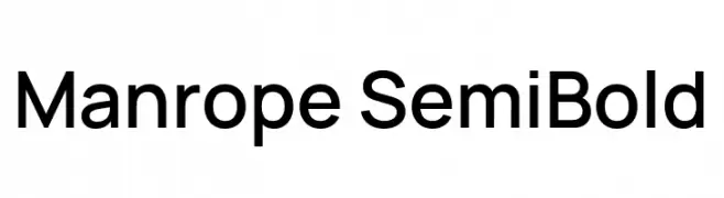 Manrope SemiBold  Frei Schriftart Herunterladen