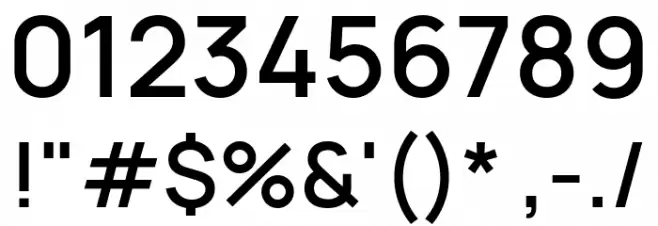 Manrope SemiBold Font Alte caractere