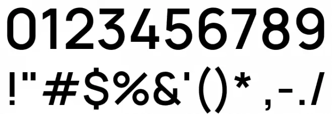 Manrope SemiBold Font OTHER CHARS