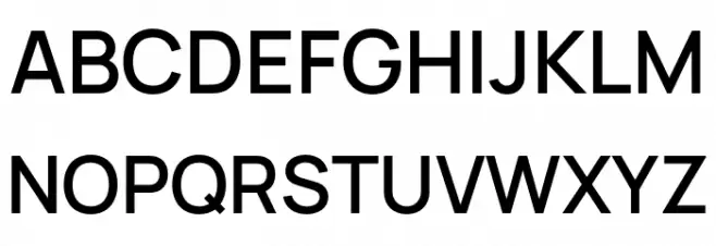 Manrope SemiBold 字体 大写