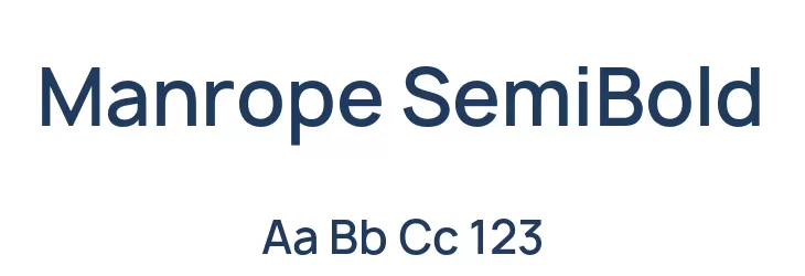 Manrope SemiBold
