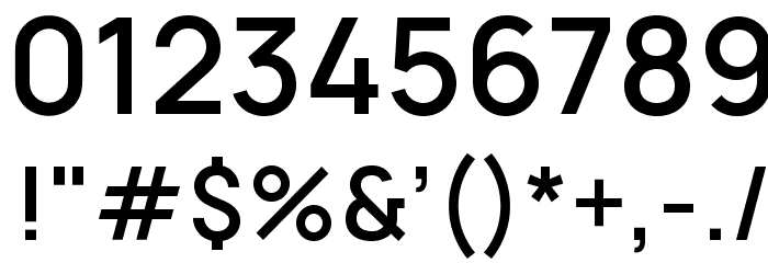 Manrope Semibold Font OTHER CHARS