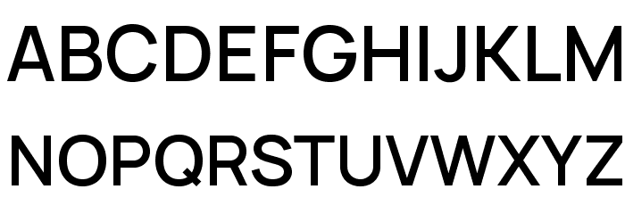 Manrope Semibold Font UPPERCASE