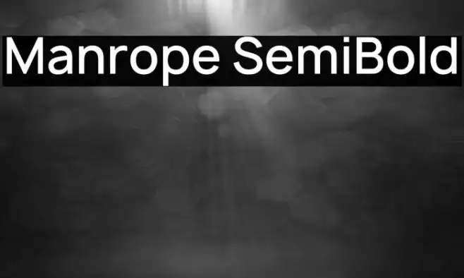 Manrope SemiBold Example 1