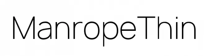 Manrope Thin  لخطوط تنزيل