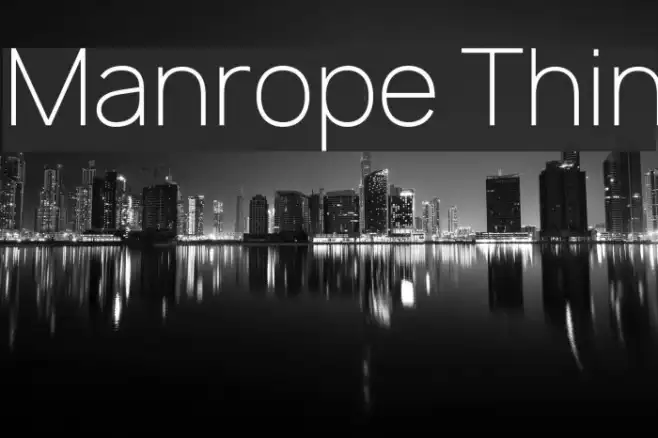 Manrope Thin Example 1