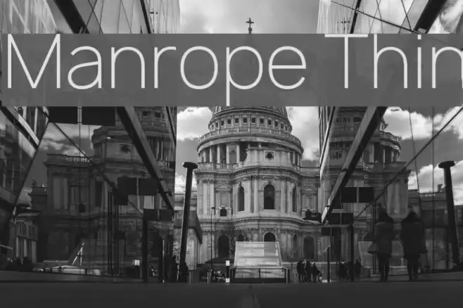 Manrope Thin Example 3