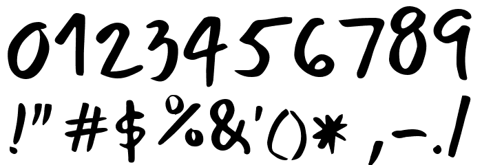 Mansalva Regular Font OTHER CHARS