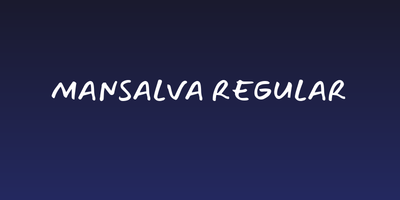 Mansalva Regular Social Header
