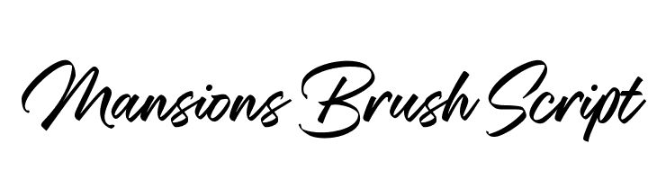 Mansions Brush Script  免费字体下载