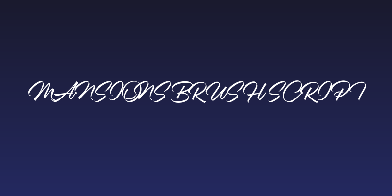Mansions Brush Script Social Header