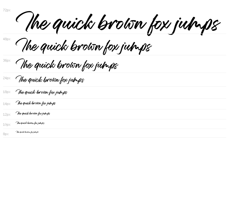 Mansions Brush Script Waterfall