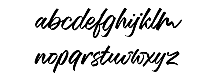 Mansions Brush Script Font LOWERCASE