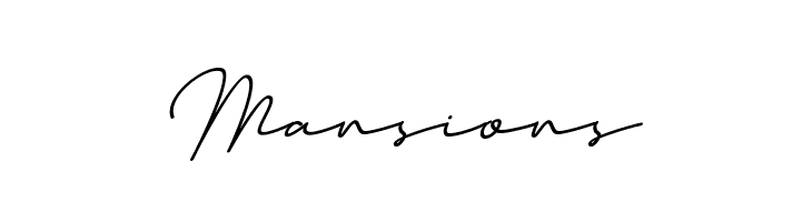 Mansions  フリーフォントのダウンロード