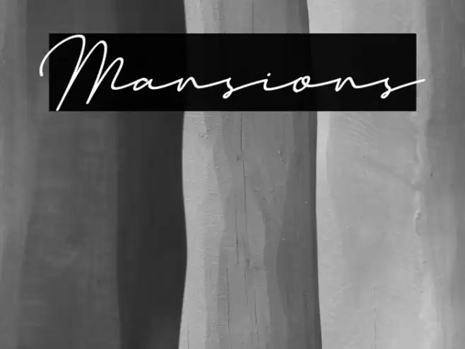 Mansions Font examples