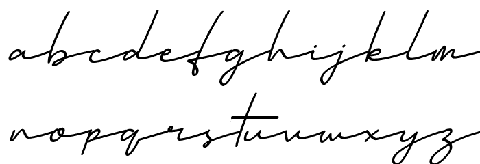 Mansions Schriftart Kleinbuchstaben