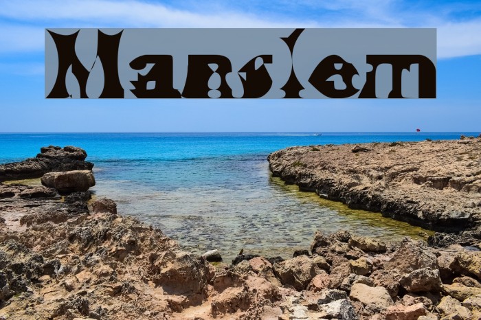 Manslem Font examples