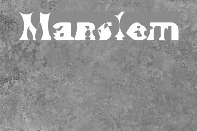 Manslem Font examples