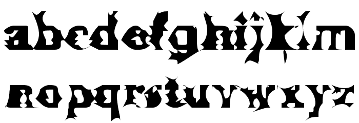 Manslem Font LOWERCASE