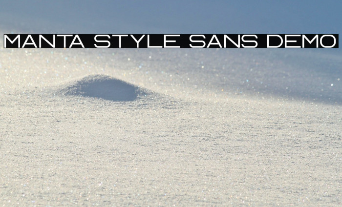 Manta Style Sans DEMO Example 1