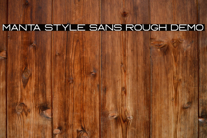 Manta Style Sans Rough DEMO Example 1