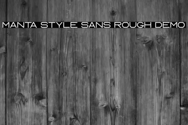 Manta Style Sans Rough DEMO Example 1